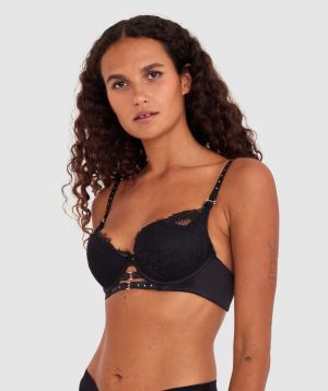 Vamp Moonlight in Monaco Push Up Bra - Black