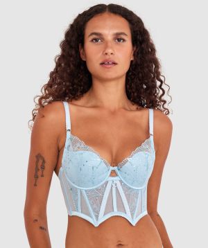 Enchanted Fonda Push Up Corset - Light Blue