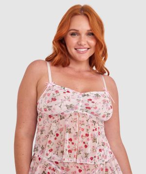 Mia Cami - Ivory Floral Print