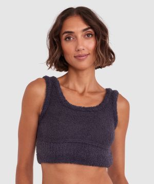 Mimi Crop Cami - Dark Grey