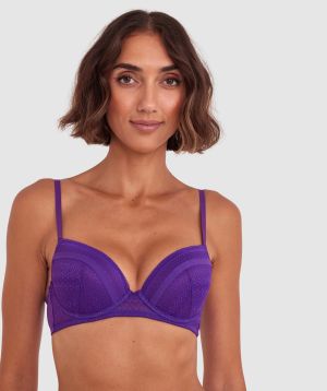 Alby Push Up Bra - Purple