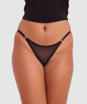 Mesh Basics Bikini Knicker - Black