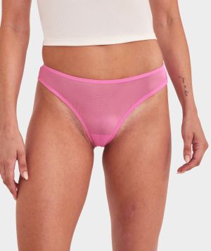 Mesh Basics High Leg Brazilian - Pink