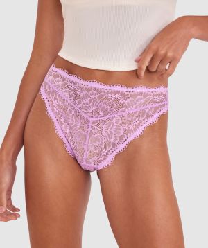 Sara High Waist Brazilian Knicker - Lavender