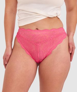 Sara High Waist Brazilian Knicker - Rose