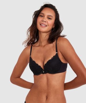 Bethany Essentials Double Push Up Bra - Black