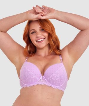 Daphne Push Up Bra - Lavender