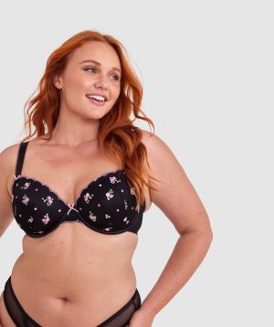 Bonnie Full Cup Bra - Black