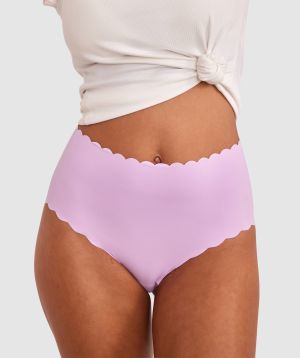 Smooth Comfort Scallop Full Brief - Lavender