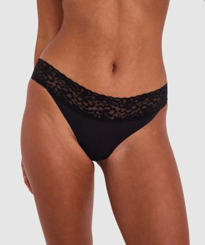 Smooth Eva Brazilian Knicker - Black