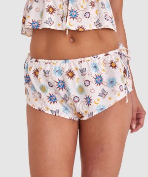 Luna French Knicker - Ivory Print