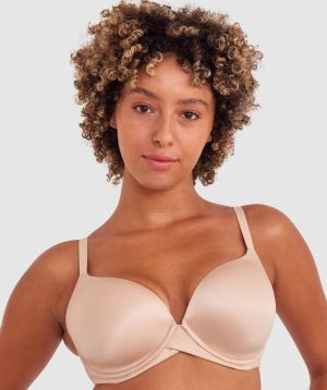 Body Bliss Full Cup Plunge Bra - Nude 2