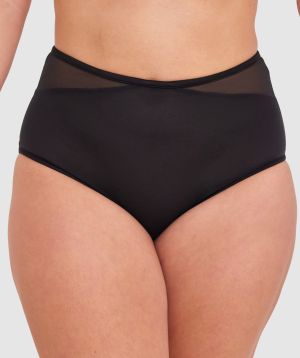 Sexy Basics High Waist Full Brief - Black