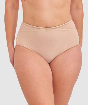 Sexy Basics High Waist Full Brief - Nude 2