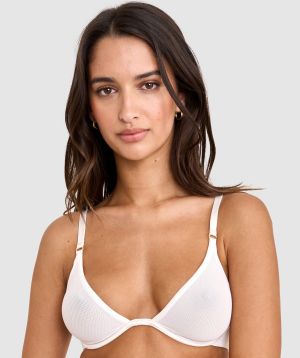 Sexy Basics Underwire Plunge Bra - Ivory