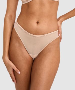 Sexy Basics High Leg G String - Nude 2