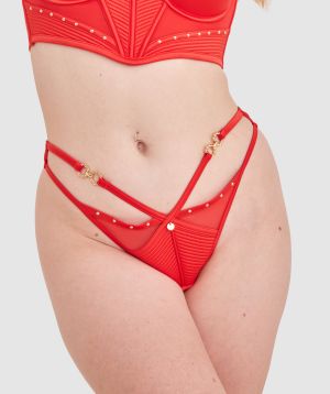 Vamp Ride Or Die Brazilian Knicker - Red