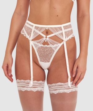 Night Games Pearl Next Door Suspender - Ivory