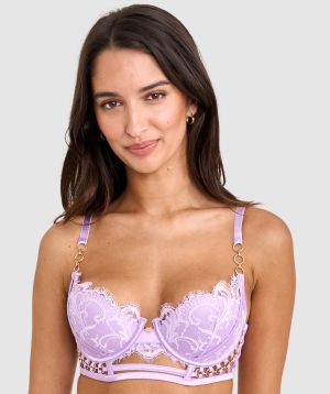 Vamp Hola Mamacita Push Up Bra - Purple