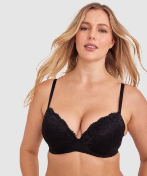 Olivia Push Up Bra - Black