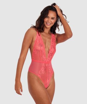 Olivia Bodysuit - Dark Pink