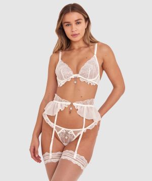 Enchanted Eternal Love Suspender - Ivory