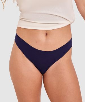 Smooth Comfort Cotton G String - Navy