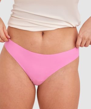 Smooth Comfort Cotton G String - Pink