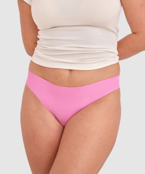 Smooth Comfort Cotton Brazilian Knicker - Pink