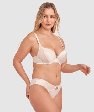 Gisele Contour Plunge Bra - Cream