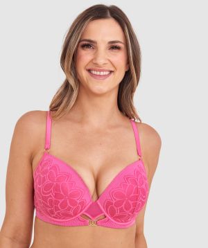 Olympia Push Up Bra - Pink