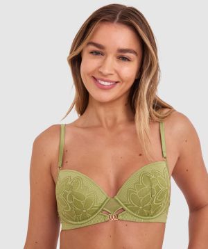 Olympia Push Up Bra - Khaki