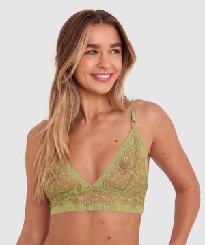 Olympia Triangle Bralette - Khaki