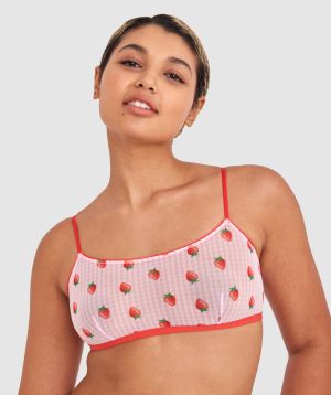 Berry Cute Bralette - Print Check