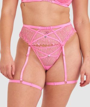 Vamp Flossy Suspender - Pink