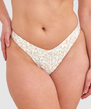 Alexandra Brazilian Bikini Bottom - Print Floral