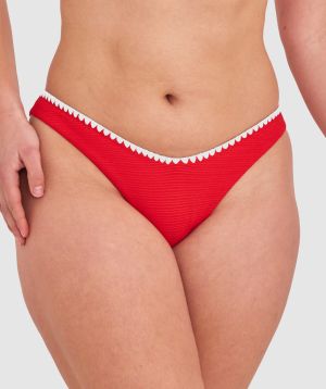 Julianna Brazilian Bikini Bottom - Red