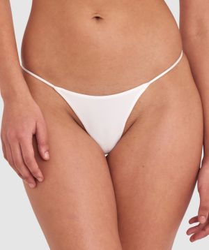 Made for Micro High Leg G String - Ivory