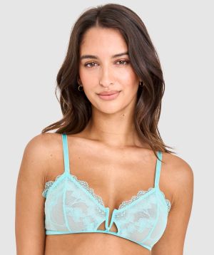 Delphine Triangle Bralette - Light Blue