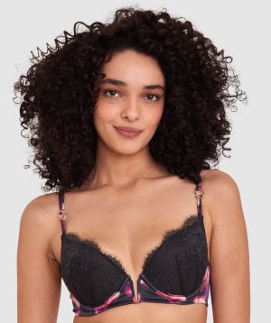 Alessia Push Up Bra - Floral Print