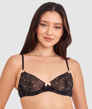 After Hours Unlined Plunge Bra - Print