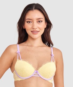 Phoebe Push Up Bra - Light Yellow