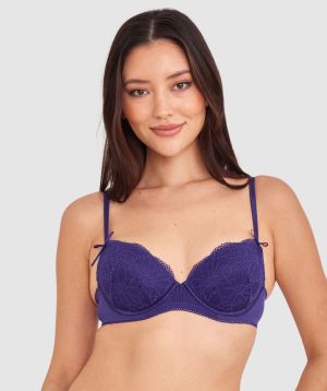 Sable Push Up Bra - Dark Purple