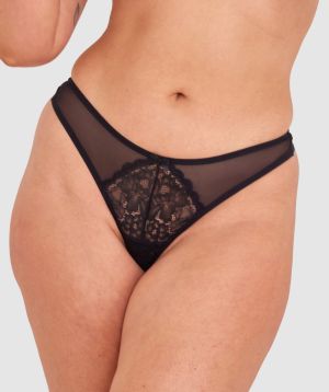 Dana High Leg G String - Black