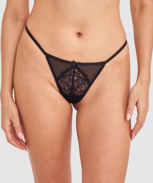 Dana High Leg String - Black