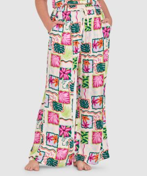 Stella Long Pant - Tropical Print