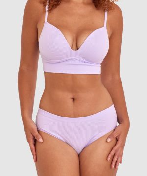 Rib Basics Shortie - Light Purple