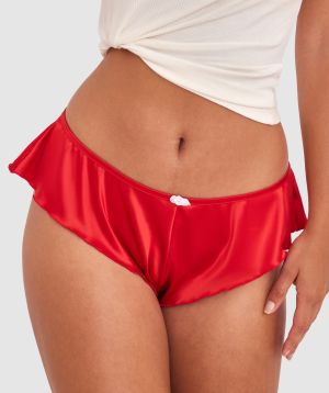 Lulu French Knicker - Dark Red