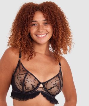 Emine Unlined Bra - Black