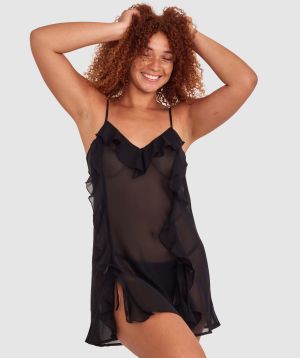 Emine Short Slip - Black